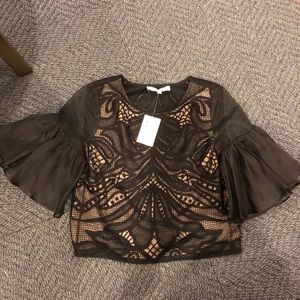 Intermix Alexis Lace Embroidered Top